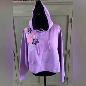 Nike Women's Therma-FIT Crop Printed Hoodie